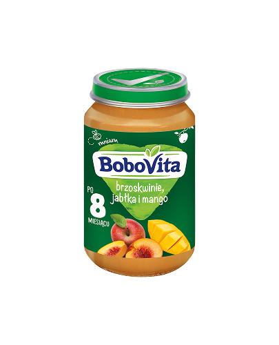 BOBOVITA Brzoskwinie jabłka i mango po 8 miesiącu - 190 g - cena, opinie, właściwości